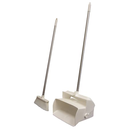 R. S. Quality Products Color Coded Lobby Dustpan Set - WHITE 630015-W
